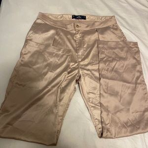 Ultra High Rise Satin Dad Pants